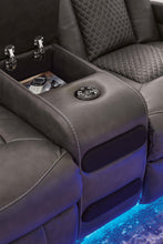 Load image into Gallery viewer, Fyne-Dyme Power Reclining Loveseat with Console
