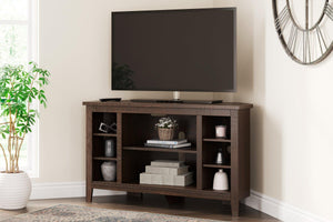 Camiburg Corner TV Stand with Electric Fireplace