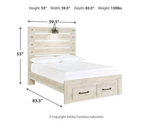 Load image into Gallery viewer, Cambeck Bed with 2 Storage Drawers
