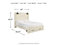 Load image into Gallery viewer, Cambeck Bed with 2 Storage Drawers
