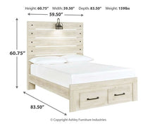 Load image into Gallery viewer, Cambeck Bed with 2 Storage Drawers
