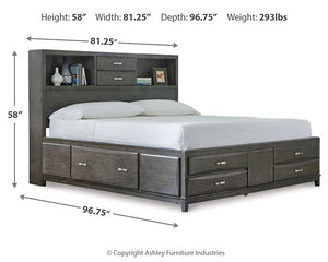 Caitbrook Storage Bed with 8 Drawers