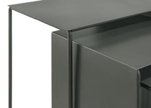 Load image into Gallery viewer, Imez 3-piece Rectangular Metal Nesting Table Grey
