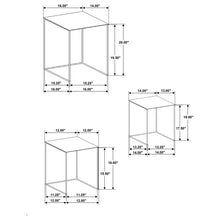 Load image into Gallery viewer, Imez 3-piece Rectangular Metal Nesting Table Grey

