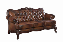 Load image into Gallery viewer, Victoria Rolled Arm Sofa Tri-tone and Brown
