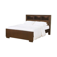 Load image into Gallery viewer, Jessica California King, E.king, &amp; Queen Bed with Storage Headboard Cappuccino
