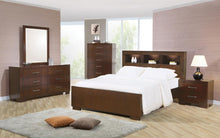 Load image into Gallery viewer, Jessica California King, E.king, &amp; Queen Bed with Storage Headboard Cappuccino
