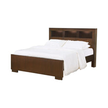 Load image into Gallery viewer, Jessica California King, E.king, &amp; Queen Bed with Storage Headboard Cappuccino
