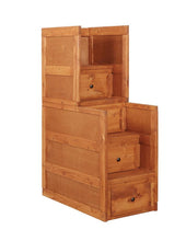 Load image into Gallery viewer, Wrangle Hill 4-drawer Stairway Chest Amber Wash
