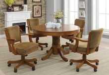 Load image into Gallery viewer, Mitchell Upholstered Game Chair Olive-brown and Amber

