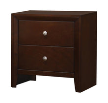 Load image into Gallery viewer, Serenity Rectangular 2-drawer Nightstand Rich Merlot
