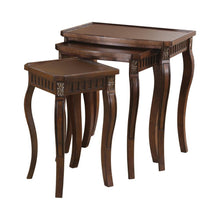 Load image into Gallery viewer, Daphne 3-piece Curved Leg Nesting Tables Warm Brown
