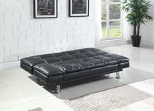 Load image into Gallery viewer, Dilleston Tufted Back Upholstered Sofa Bed Grey
