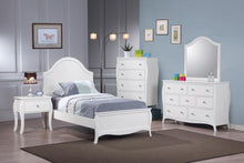 Load image into Gallery viewer, Dominique Twin Panel Bed Cream White
