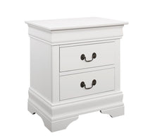 Load image into Gallery viewer, Louis Philippe 2-drawer Nightstand White
