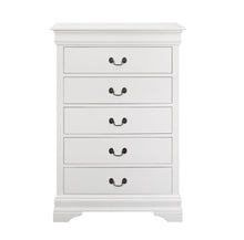 Load image into Gallery viewer, Louis Philippe 5-drawer Chest White
