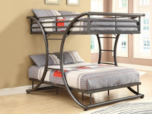 Load image into Gallery viewer, Stephan Full Over Full Bunk Bed Gunmetal
