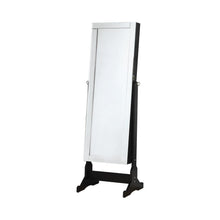 Load image into Gallery viewer, Cortez Storage Jewelry Cheval Mirror Black
