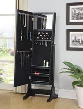 Load image into Gallery viewer, Cortez Storage Jewelry Cheval Mirror Black
