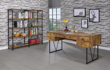 Load image into Gallery viewer, Analiese 4-drawer Writing Desk Antique Nutmeg
