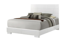 Load image into Gallery viewer, Felicity Eastern King, Queen, &amp; Cal.King Panel Bed Glossy White
