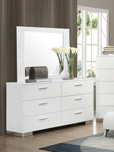 Load image into Gallery viewer, Felicity 6-drawer Dresser Glossy White
