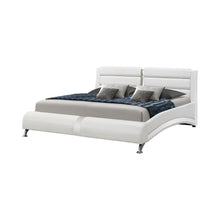 Load image into Gallery viewer, Jeremaine Queen Upholstered Bed White
