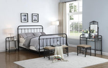 Load image into Gallery viewer, Livingston Eastern King Panel Metal Bed Dark Bronze
