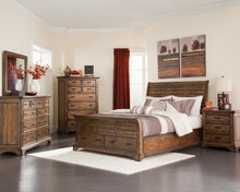 Load image into Gallery viewer, Elk Grove Queen Storage Bed Vintage Bourbon
