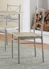 Load image into Gallery viewer, Anna Fontana 5-piece Rectangular Dining Set Brushed Silver
