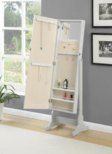 Load image into Gallery viewer, Yvonne Storage Jewelry Cheval Mirror Grey

