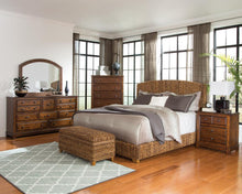Load image into Gallery viewer, Laughton Hand-Woven Banana Leaf California King, E.King, &amp; Queen Bed Amber
