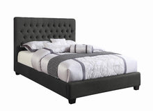 Load image into Gallery viewer, Chloe Tufted Upholstered Eastern King Bed Charcoal
