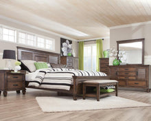 Load image into Gallery viewer, Franco Eastern King &amp; Queen Panel Bed Antique White &amp; Oak

