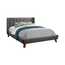 Load image into Gallery viewer, Carrington Button Tufted California King Bed Grey
