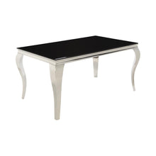 Load image into Gallery viewer, Carone Rectangular Dining Table Chrome and Black
