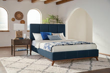 Load image into Gallery viewer, Charity Queen Upholstered Bed Blue
