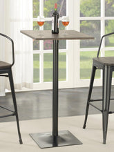 Load image into Gallery viewer, Cavalier Square Bar Table Dark Elm and Matte Black
