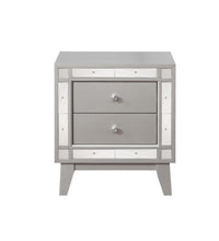 Load image into Gallery viewer, Leighton 2-drawer Nightstand Metallic Mercury
