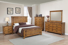 Load image into Gallery viewer, Brenner Full Panel Bed Rustic Honey
