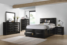 Load image into Gallery viewer, Briana Queen Platform Storage Bed Black
