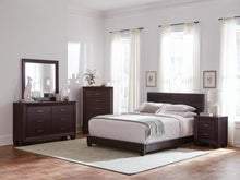 Load image into Gallery viewer, Dorian Upholstered Eastern King Bed Brown
