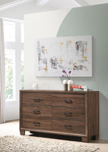 Load image into Gallery viewer, Brandon 6-drawer Dresser Medium Warm Brown
