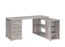 Load image into Gallery viewer, Yvette L-shape Office Desk Grey Driftwood
