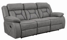 Load image into Gallery viewer, Higgins Pillow Top Arm Upholstered Motion Sofa Grey
