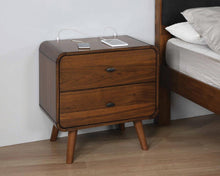 Load image into Gallery viewer, Robyn 2-drawer Nightstand Dark Walnut
