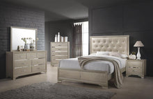 Load image into Gallery viewer, Beaumont Upholstered Eastern King Bed Champagne
