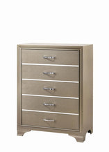 Load image into Gallery viewer, Beaumont 5-drawer Rectangular Chest Champagne
