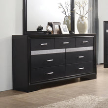 Load image into Gallery viewer, Miranda 7-drawer Dresser Black and Rhinestone
