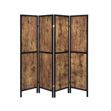 Load image into Gallery viewer, Deepika 4-panel Folding Screen Antique Nutmeg and Black
